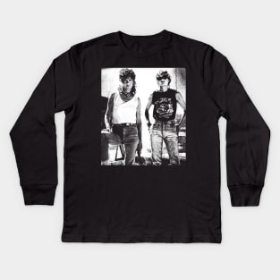 Thelma & Louise // Vintage Style Design Kids Long Sleeve T-Shirt